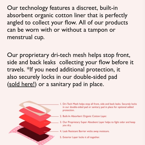 Ruby Love Seamless Bikini Period Underwear - Picture 9 of 10